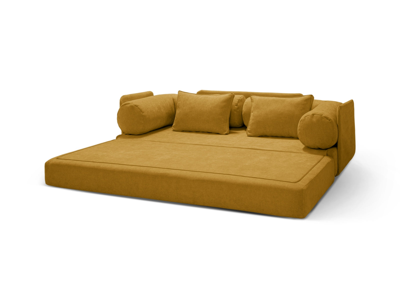 Dreamy Sofa mit Schlaffunktion 3 Sitzer in Yellow präsentiert im Onlineshop von KAQTU Design AG. Bettsofa ist von Micadoni