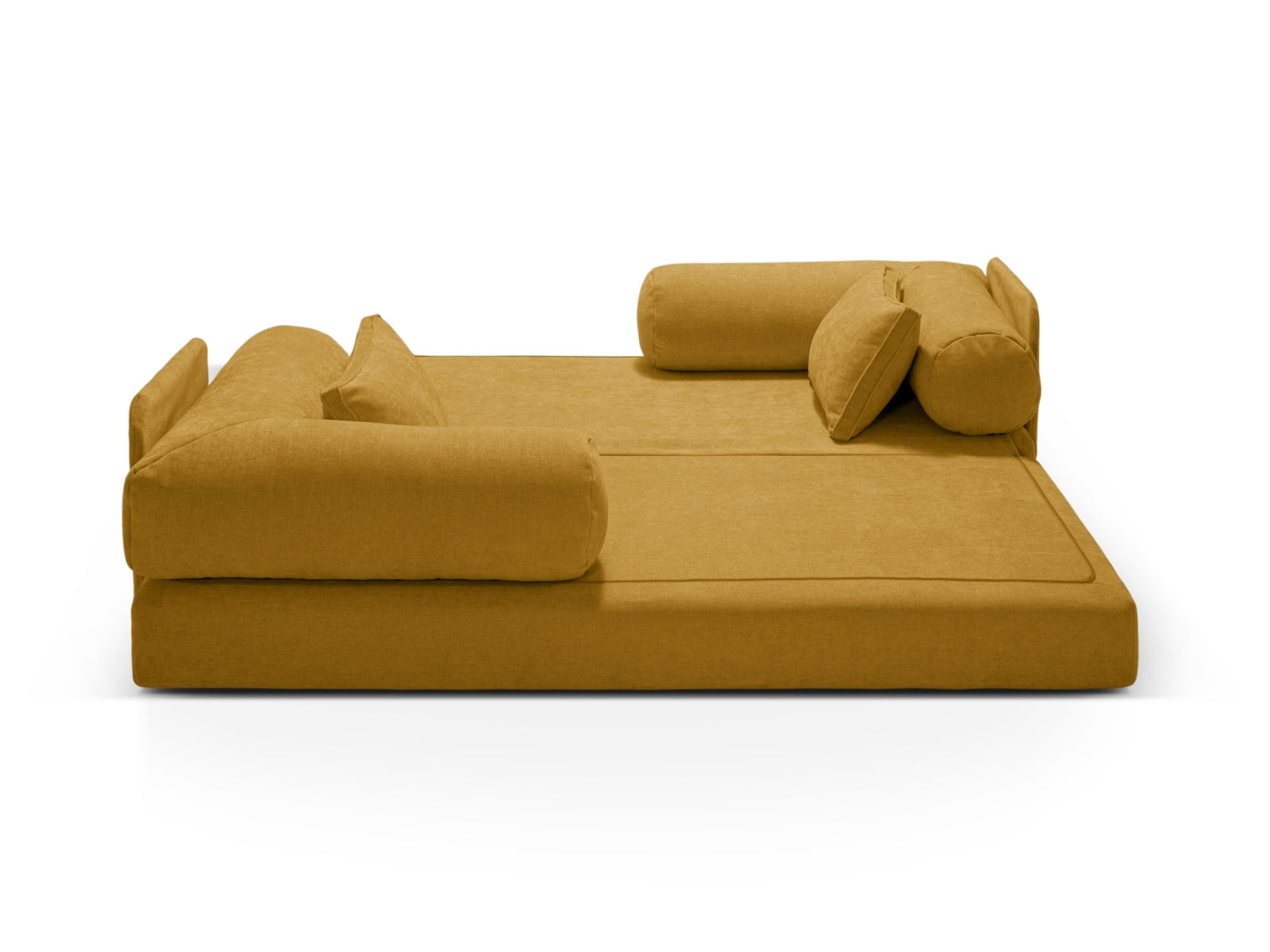 Dreamy Sofa mit Schlaffunktion 3 Sitzer in Yellow präsentiert im Onlineshop von KAQTU Design AG. Bettsofa ist von Micadoni