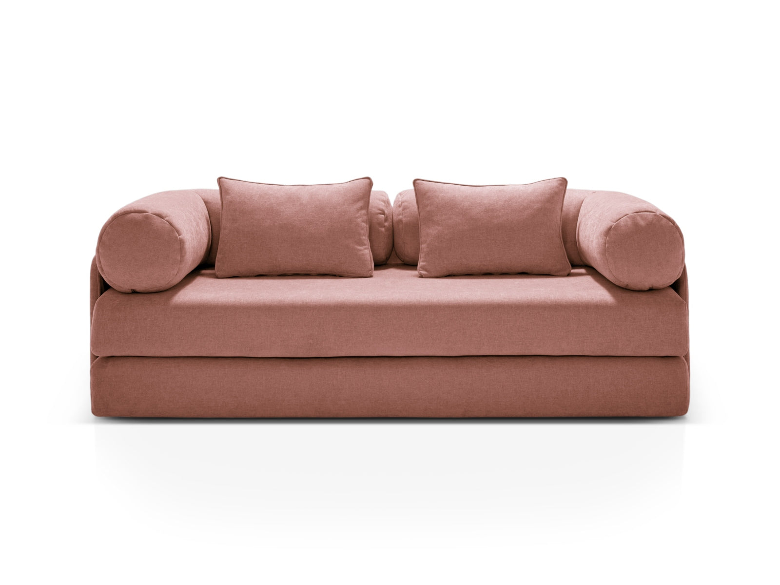 Dreamy Sofa mit Schlaffunktion 3 Sitzer in Pink präsentiert im Onlineshop von KAQTU Design AG. Bettsofa ist von Micadoni
