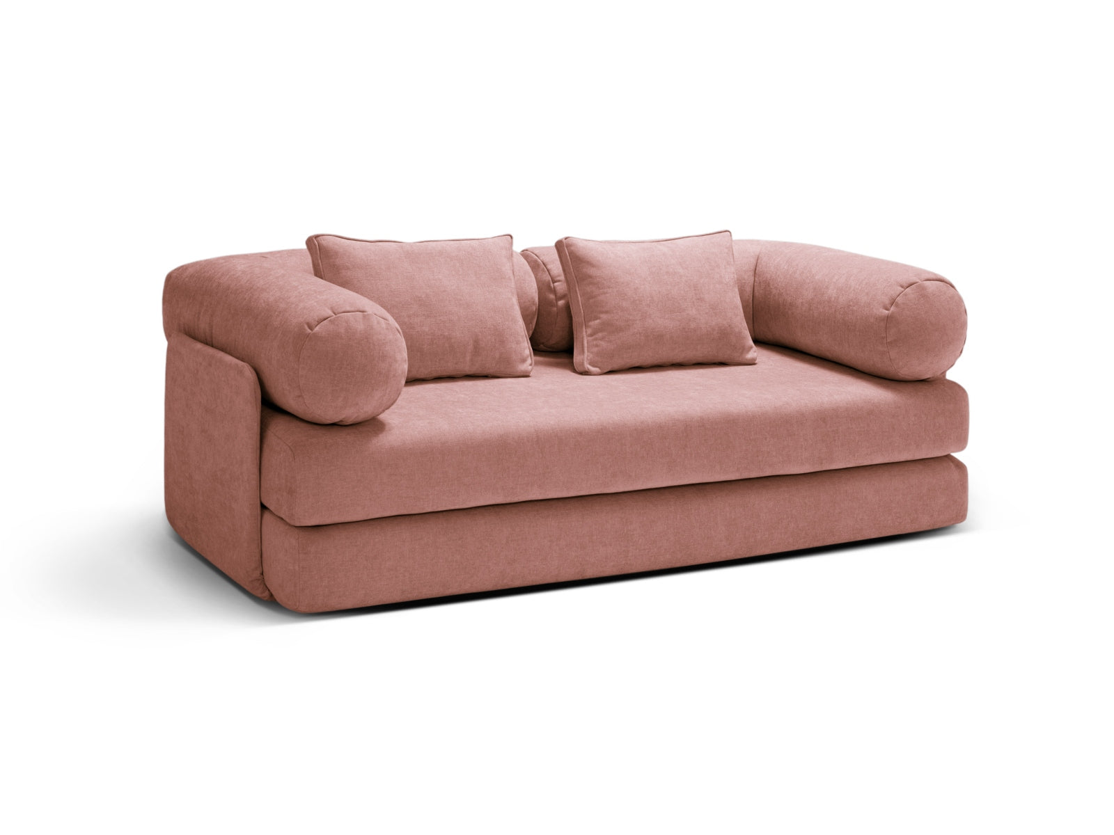 Dreamy Sofa mit Schlaffunktion 3 Sitzer in Pink präsentiert im Onlineshop von KAQTU Design AG. Bettsofa ist von Micadoni