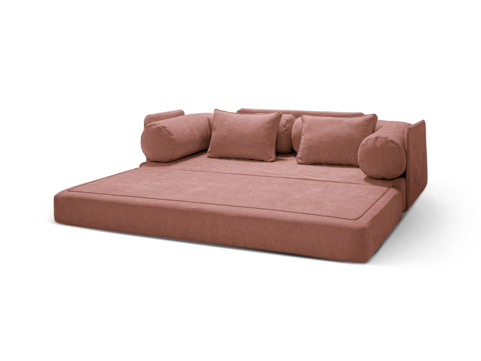 Dreamy Sofa mit Schlaffunktion 3 Sitzer in Pink präsentiert im Onlineshop von KAQTU Design AG. Bettsofa ist von Micadoni