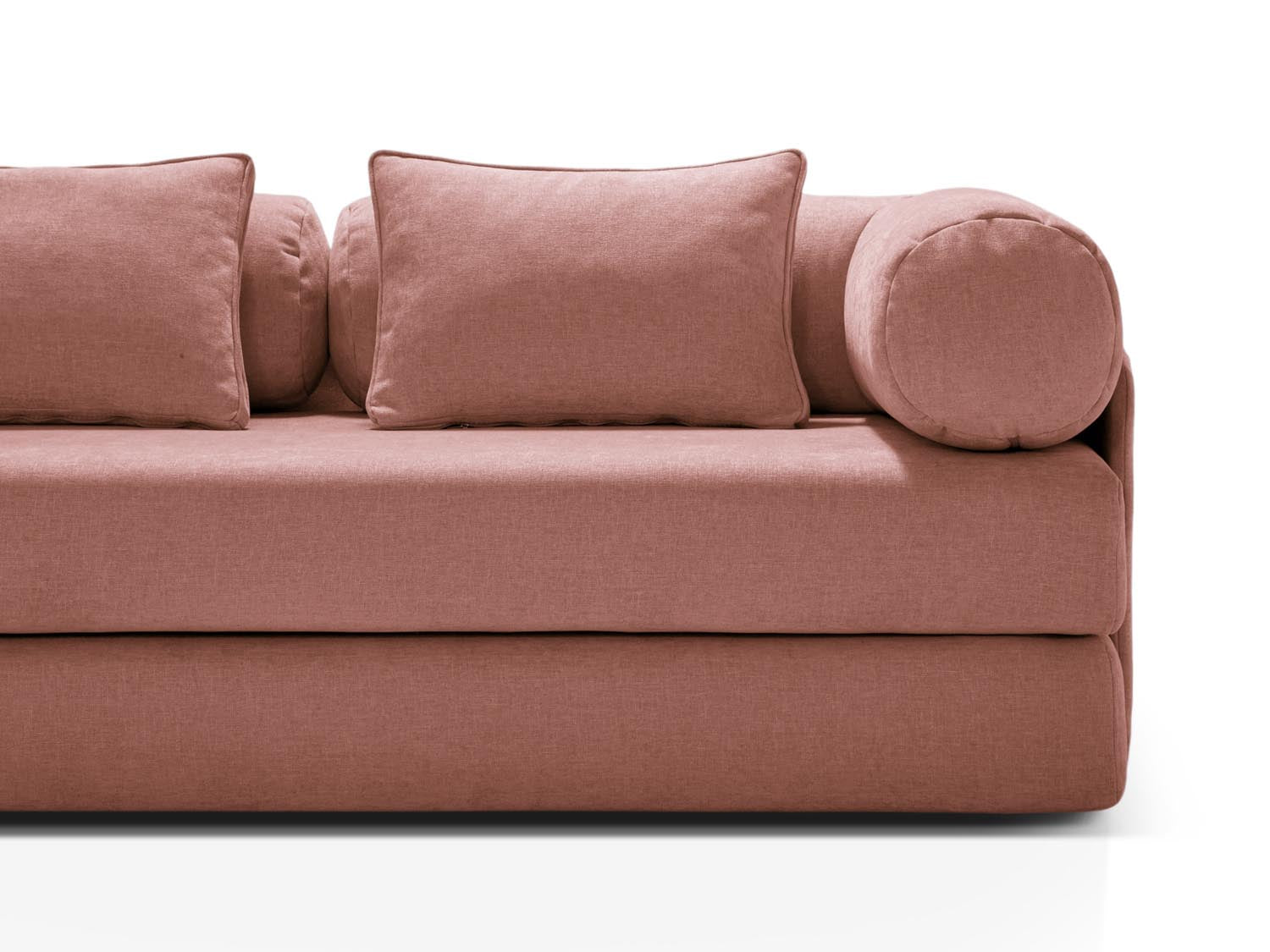 Dreamy Sofa mit Schlaffunktion 3 Sitzer in Pink präsentiert im Onlineshop von KAQTU Design AG. Bettsofa ist von Micadoni