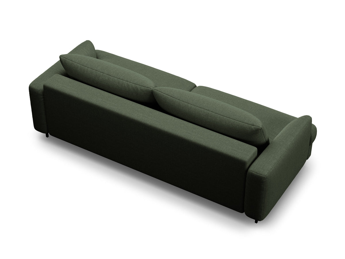 3-Sitzer Sofa Naomi mit Schlaffunktion und Stauraum in Moss Green-Liberty präsentiert im Onlineshop von KAQTU Design AG. Bettsofa ist von Micadoni