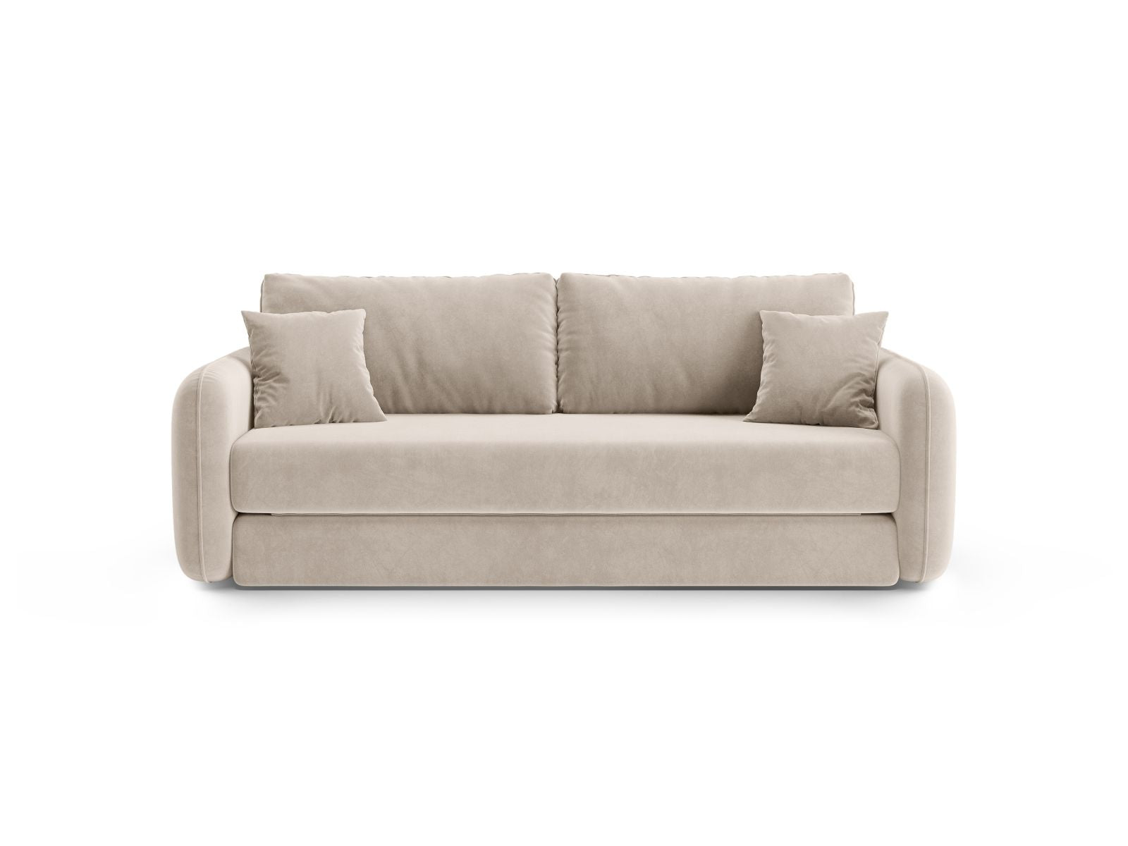 3-Sitzer Sofa mit Schlaffunktion Dormi in Beige-Salvador präsentiert im Onlineshop von KAQTU Design AG. Bettsofa ist von Micadoni