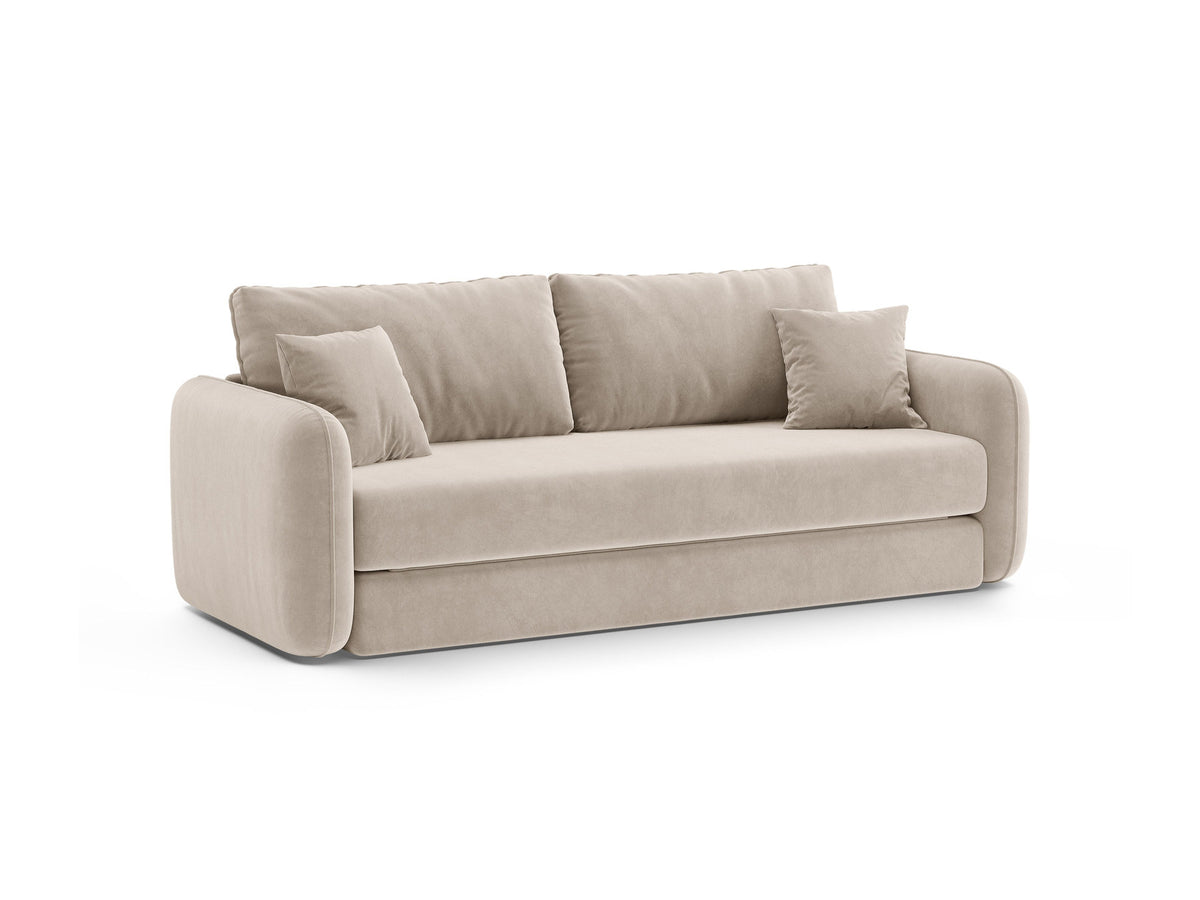 3-Sitzer Sofa mit Schlaffunktion Dormi in Beige-Salvador präsentiert im Onlineshop von KAQTU Design AG. Bettsofa ist von Micadoni