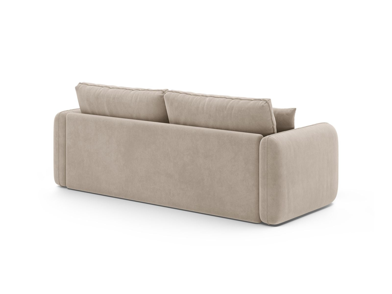 Modernes 3-Sitzer Schlafsofa Dormi von Micadoni, ideal für Gästezimmer und Wohnzimmer, vereint Komfort und Funktionalität.