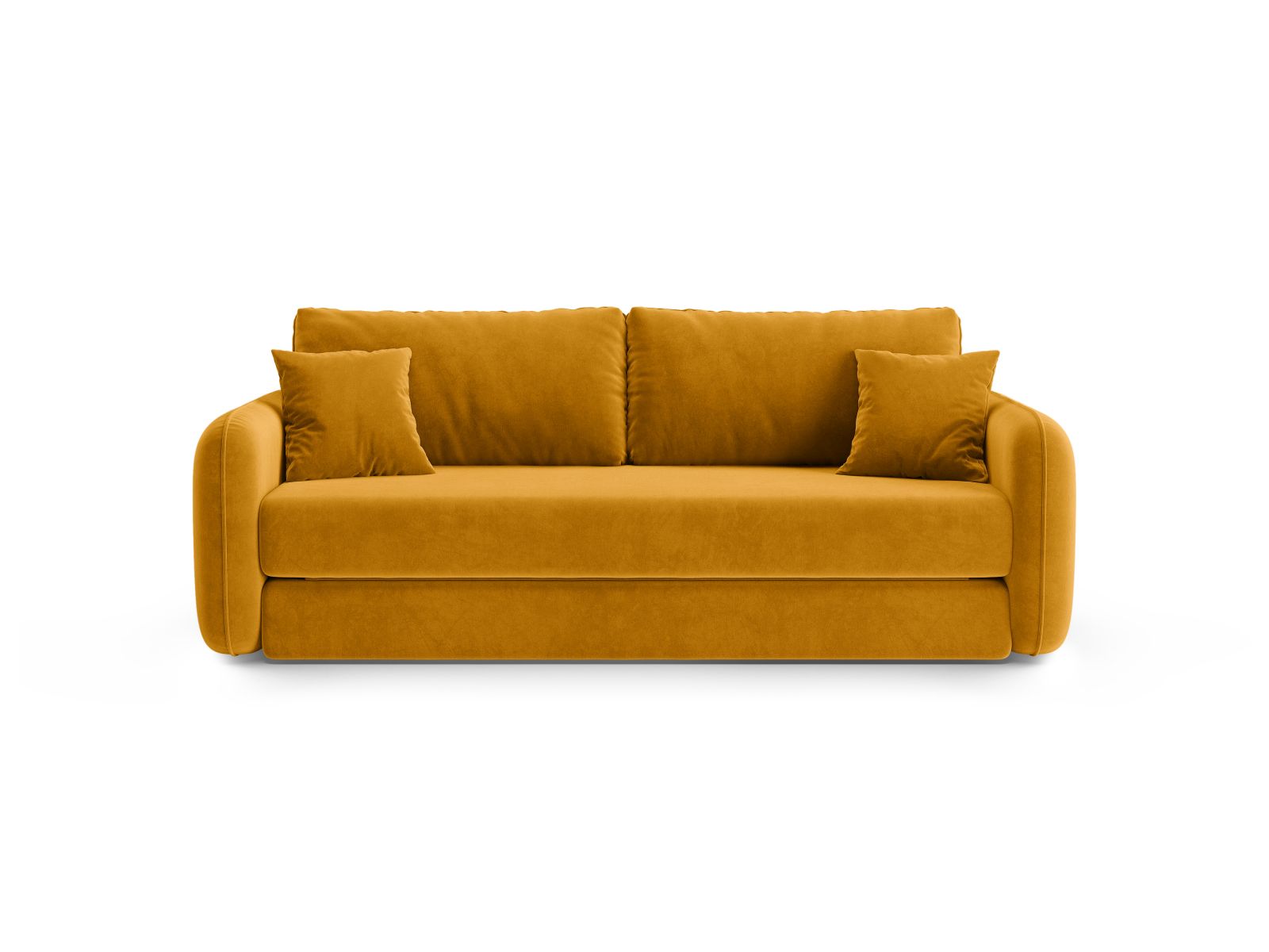 3-Sitzer Sofa mit Schlaffunktion Dormi in Yellow-Salvador präsentiert im Onlineshop von KAQTU Design AG. Bettsofa ist von Micadoni