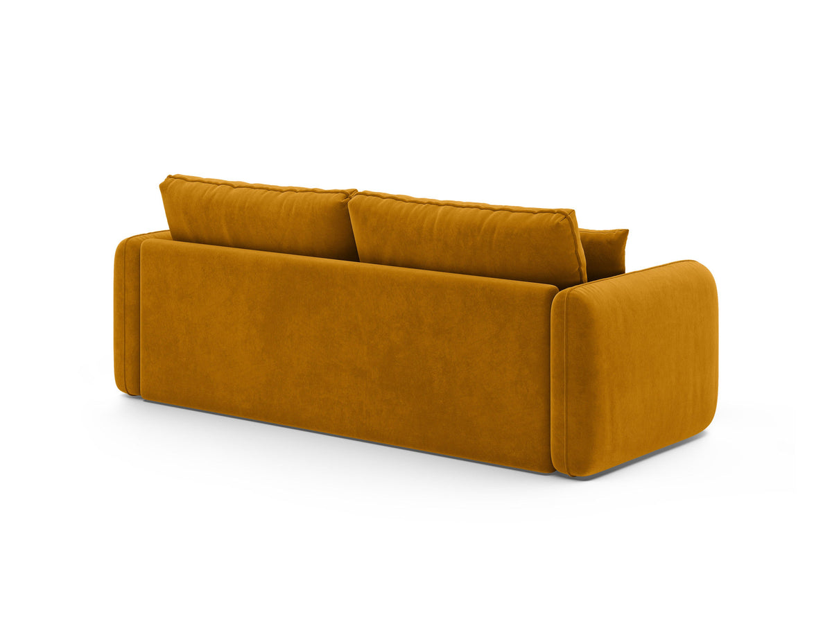 3-Sitzer Sofa mit Schlaffunktion Dormi in Yellow-Salvador präsentiert im Onlineshop von KAQTU Design AG. Bettsofa ist von Micadoni
