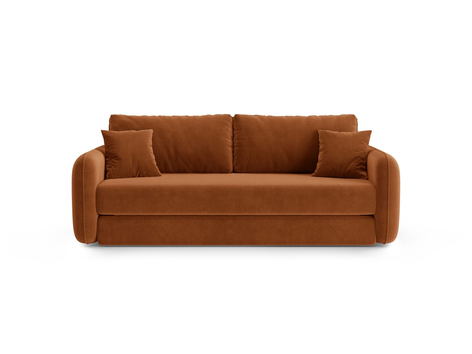 3-Sitzer Sofa mit Schlaffunktion Dormi in Terracotta-Salvador präsentiert im Onlineshop von KAQTU Design AG. Bettsofa ist von Micadoni