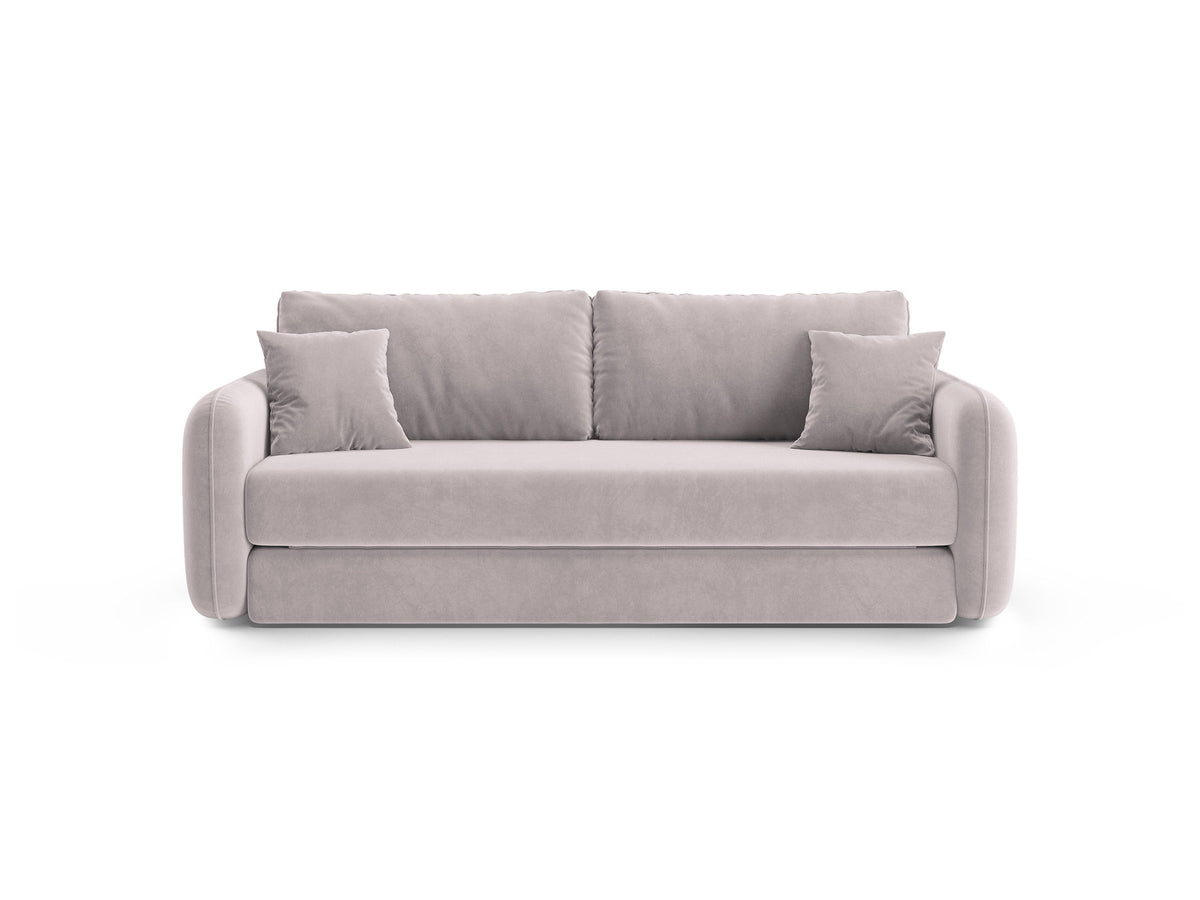 3-Sitzer Sofa mit Schlaffunktion Dormi in Light Grey-Salvador präsentiert im Onlineshop von KAQTU Design AG. Bettsofa ist von Micadoni