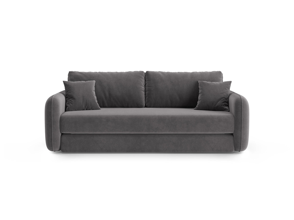 3-Sitzer Sofa mit Schlaffunktion Dormi in Dark Grey-Salvador präsentiert im Onlineshop von KAQTU Design AG. Bettsofa ist von Micadoni