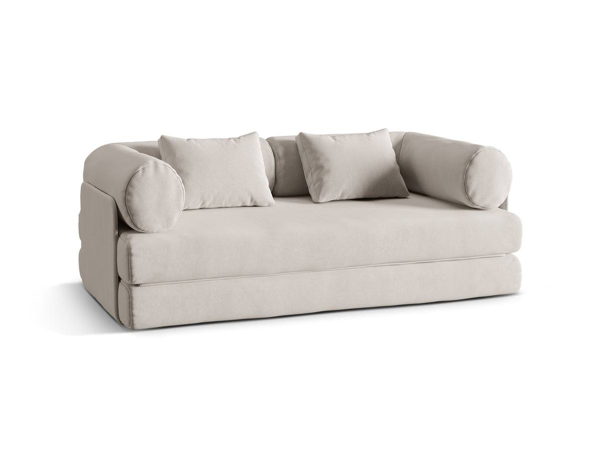 3-Sitzer Sofa mit Schlaffunktion Dreamy in Beige-Salvador präsentiert im Onlineshop von KAQTU Design AG. Bettsofa ist von Micadoni