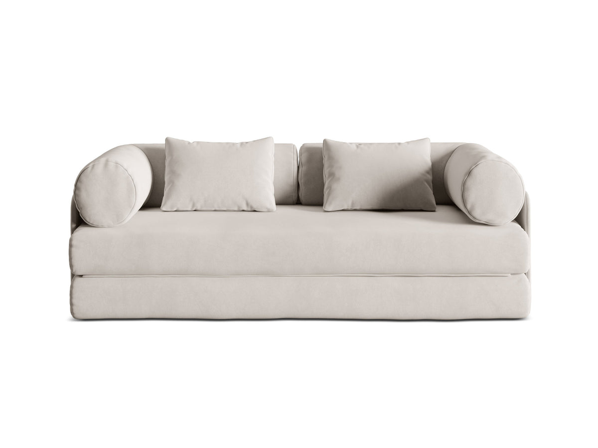 3-Sitzer Sofa mit Schlaffunktion Dreamy in Beige-Salvador präsentiert im Onlineshop von KAQTU Design AG. Bettsofa ist von Micadoni