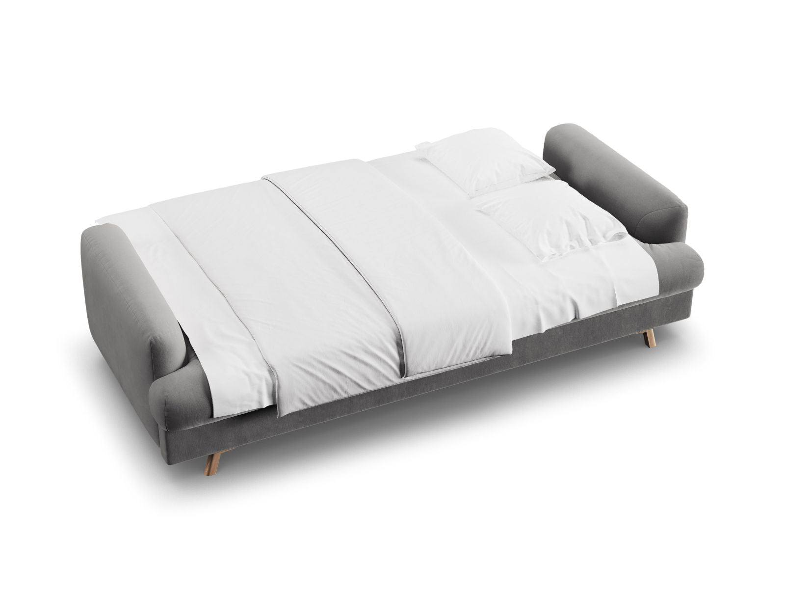 Elegantes 3-Sitzer Sofa Naomi von Micadoni, das sich mühelos in ein Bett verwandelt und zusätzlichen Stauraum bietet.