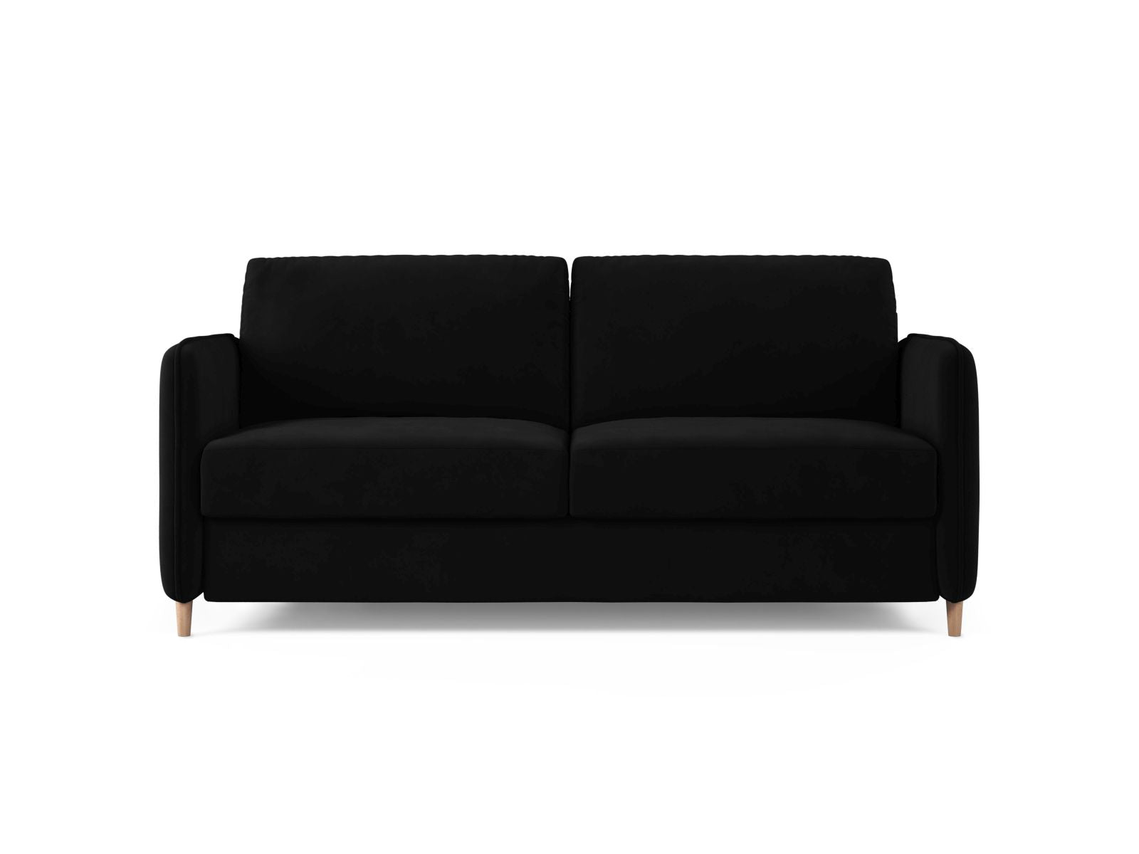 3-Sitzer Sofa mit Schlaffunktion Simo in Black-Salvador präsentiert im Onlineshop von KAQTU Design AG. Bettsofa ist von Micadoni