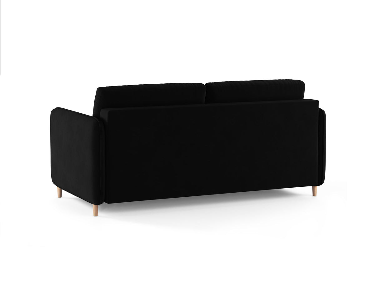 3-Sitzer Sofa mit Schlaffunktion Simo in Black-Salvador präsentiert im Onlineshop von KAQTU Design AG. Bettsofa ist von Micadoni
