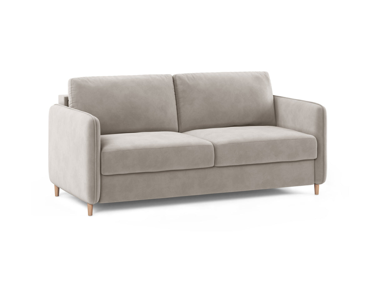 3-Sitzer Sofa mit Schlaffunktion Simo in Beige-Salvador präsentiert im Onlineshop von KAQTU Design AG. Bettsofa ist von Micadoni
