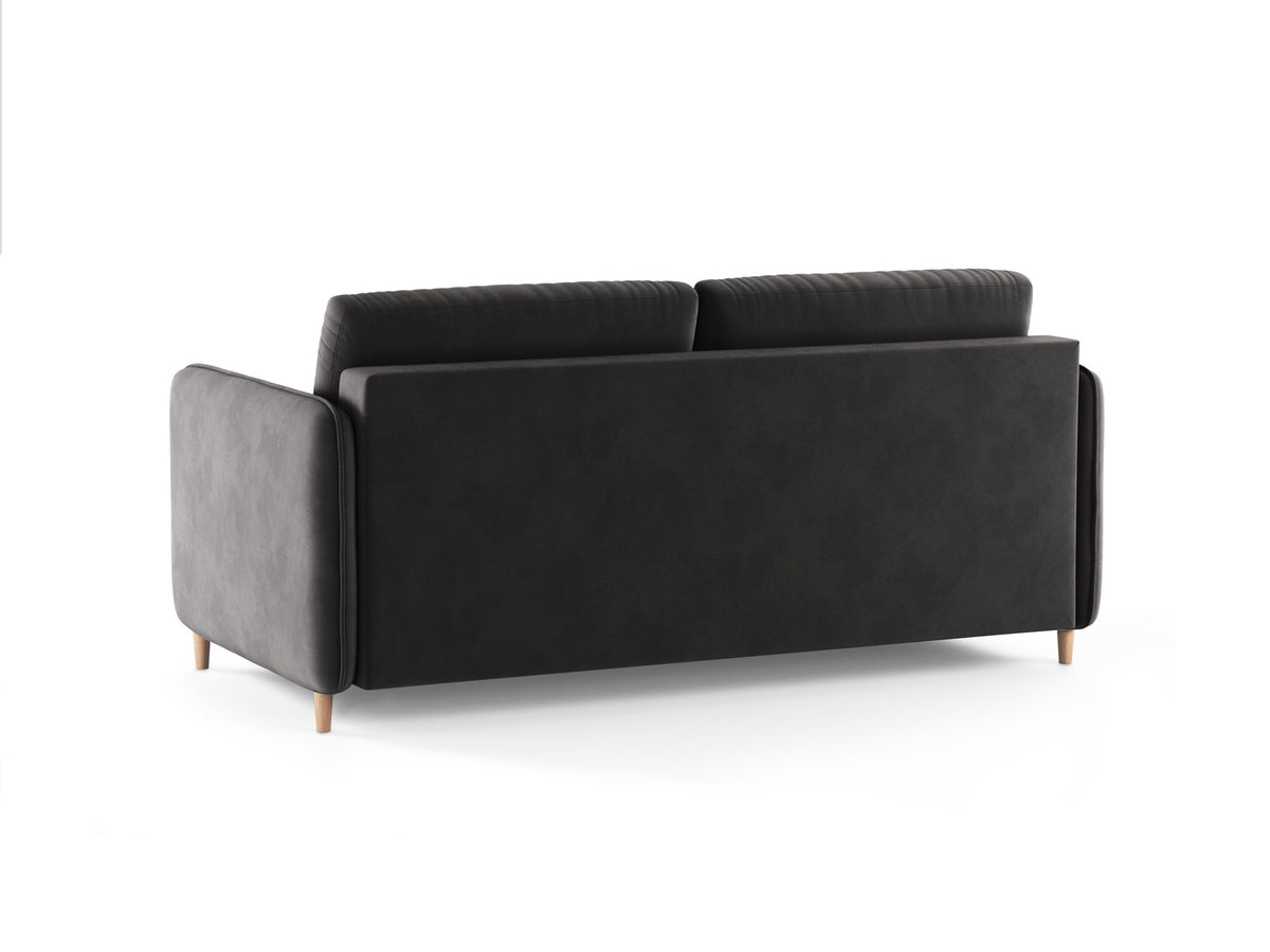 3-Sitzer Sofa mit Schlaffunktion Simo in Dark Grey-Salvador präsentiert im Onlineshop von KAQTU Design AG. Bettsofa ist von Micadoni
