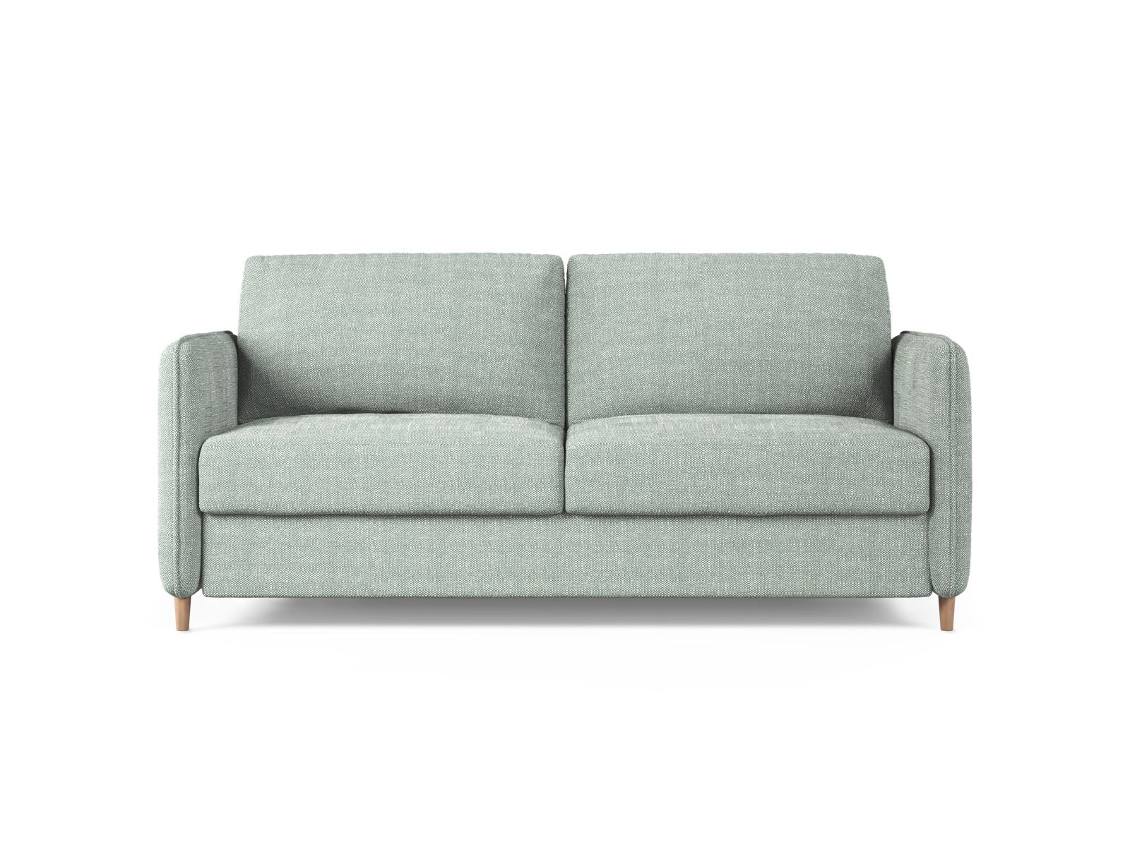3-Sitzer Sofa mit Schlaffunktion Simo in Mint-Babel präsentiert im Onlineshop von KAQTU Design AG. Bettsofa ist von Micadoni