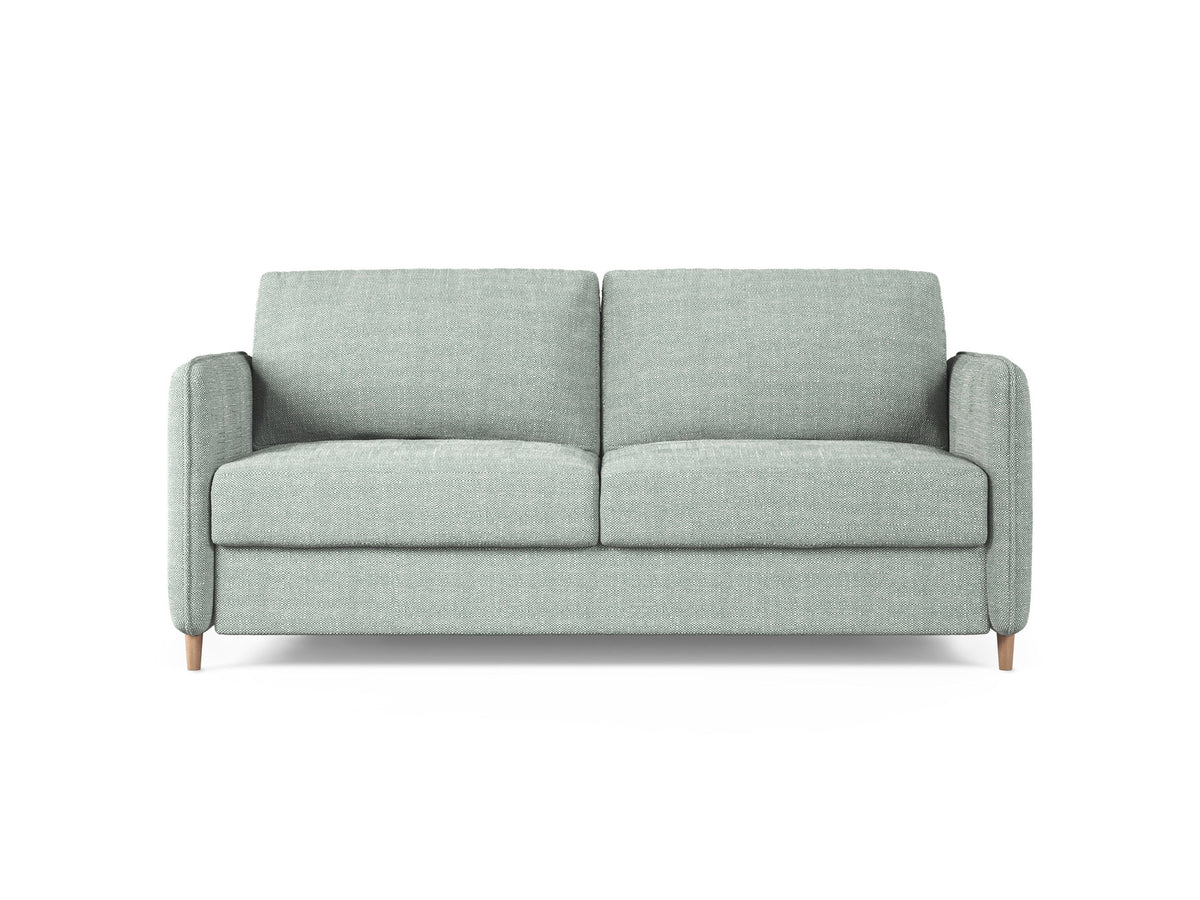 3-Sitzer Sofa mit Schlaffunktion Simo in Mint-Babel präsentiert im Onlineshop von KAQTU Design AG. Bettsofa ist von Micadoni