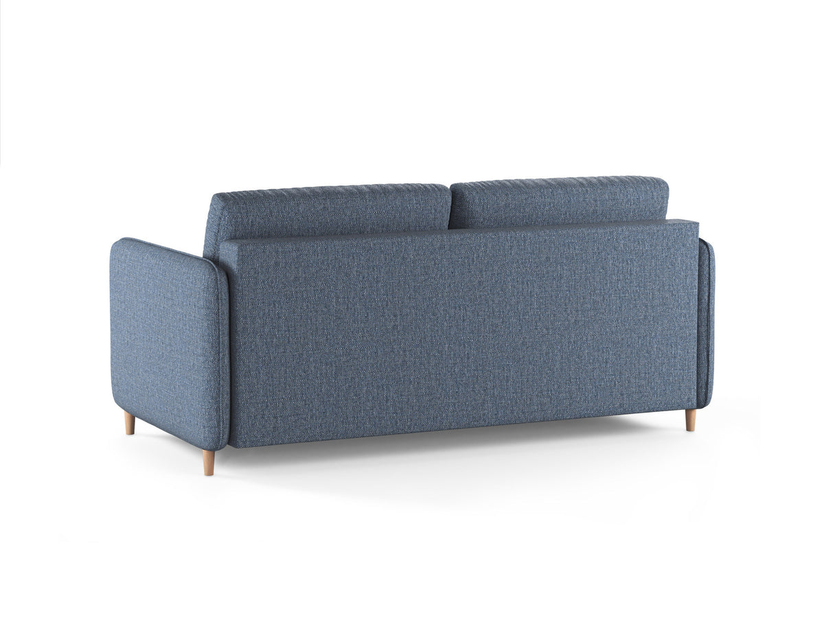 3-Sitzer Sofa mit Schlaffunktion Simo in Dark Blue-Babel präsentiert im Onlineshop von KAQTU Design AG. Bettsofa ist von Micadoni