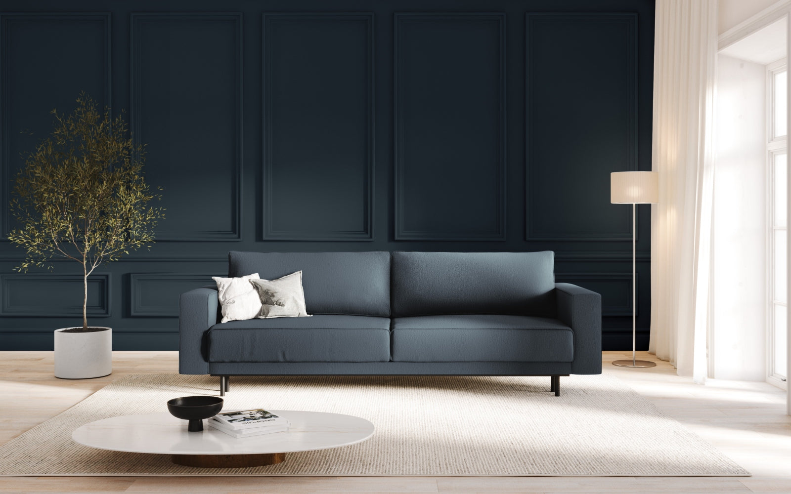 Entdecken Sie das stilvolle Caro Sofa von Micadoni – ein 3-Sitzer mit cleverer Schlaffunktion und integriertem Stauraum für optimalen Komfort und Funktionalität.