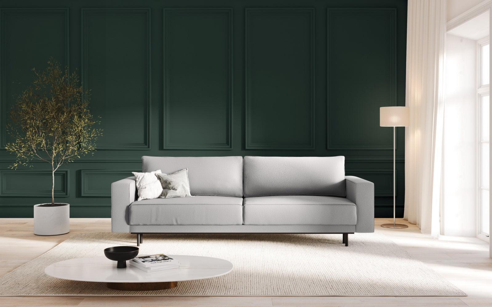 Entdecken Sie das stilvolle Caro Sofa von Micadoni – ein 3-Sitzer mit cleverer Schlaffunktion und praktischem Stauraum für Ihr Zuhause.