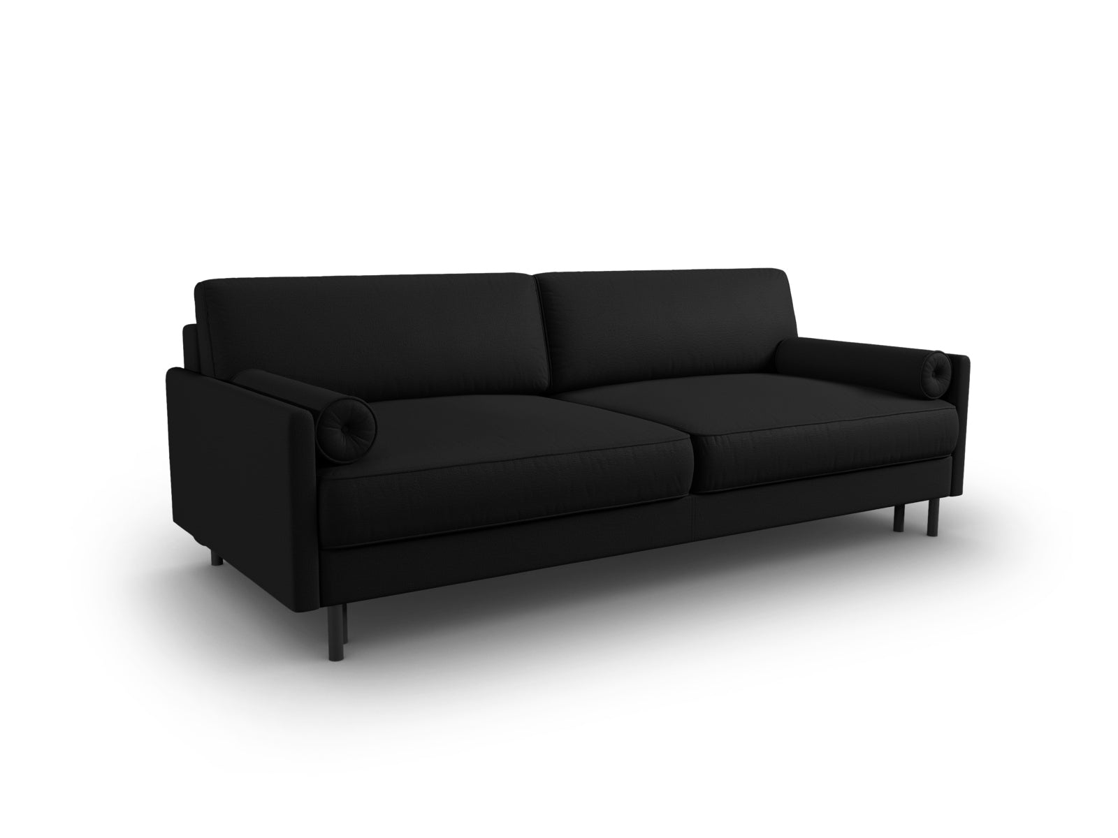 Scott Sofa mit Schlaffunktion und Stauraum 3 Sitzer in Black präsentiert im Onlineshop von KAQTU Design AG. Bettsofa ist von Micadoni