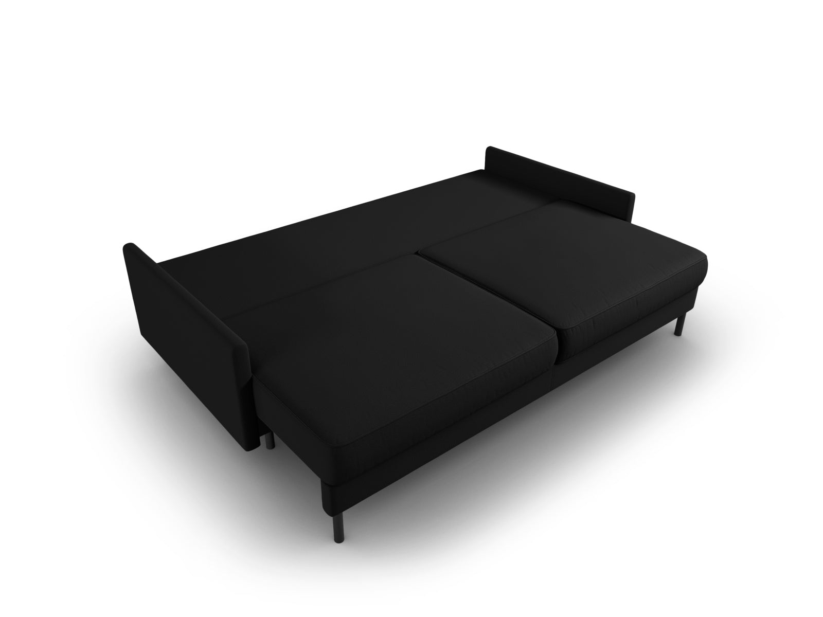 Scott Sofa mit Schlaffunktion und Stauraum 3 Sitzer in Black präsentiert im Onlineshop von KAQTU Design AG. Bettsofa ist von Micadoni