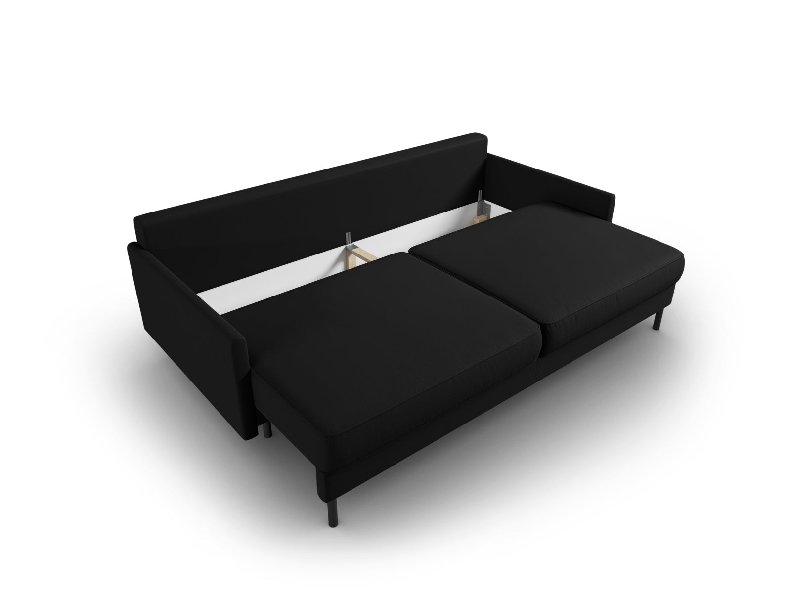 Scott Sofa mit Schlaffunktion und Stauraum 3 Sitzer in Black präsentiert im Onlineshop von KAQTU Design AG. Bettsofa ist von Micadoni