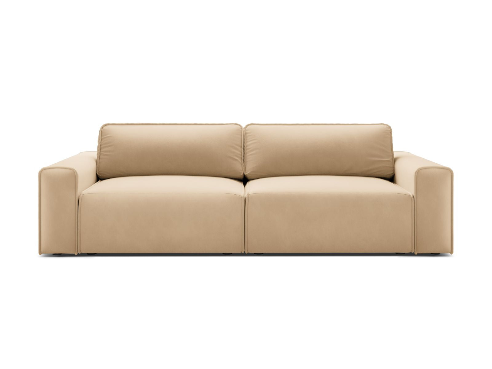 3-Sitzer Sofa Victor mit Schlaffunktion und Stauraum in Nude-Paris präsentiert im Onlineshop von KAQTU Design AG. Bettsofa ist von Micadoni