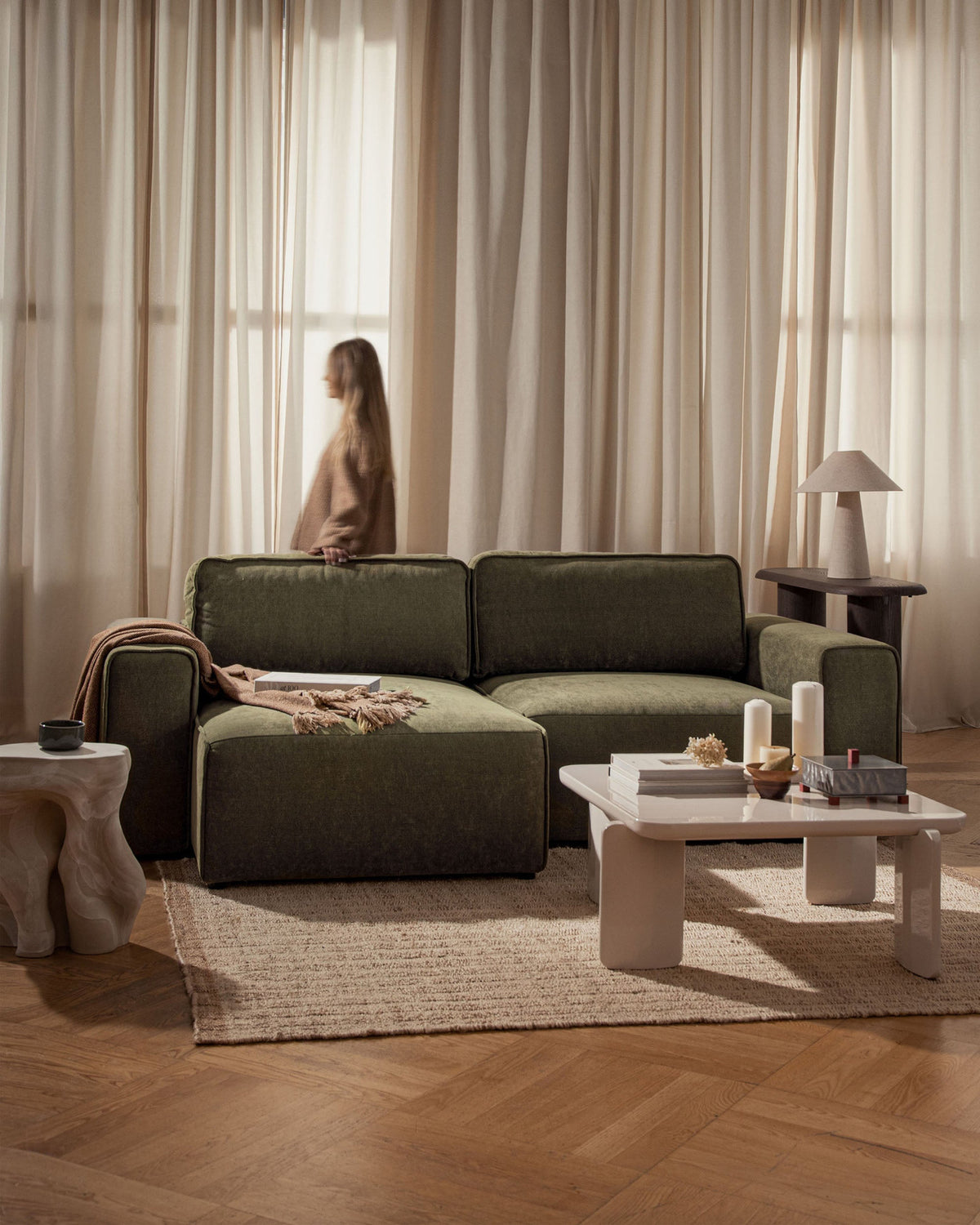 3-Sitzer Sofa Victor mit Schlaffunktion und Stauraum in Grey-Paris präsentiert im Onlineshop von KAQTU Design AG. Bettsofa ist von Micadoni