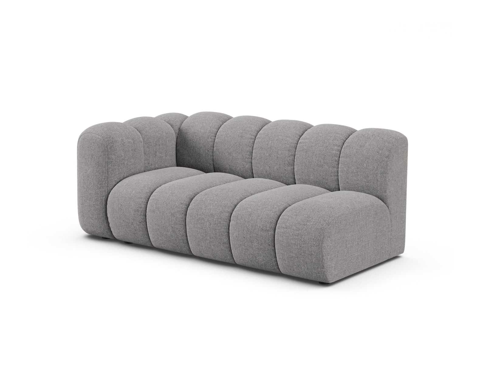 Elegantes Lupine Modular Sofa links 3 Sitzer in hellem Grau, ideal für stilvolle Wohnräume, erhältlich bei KAQTU Design AG.
