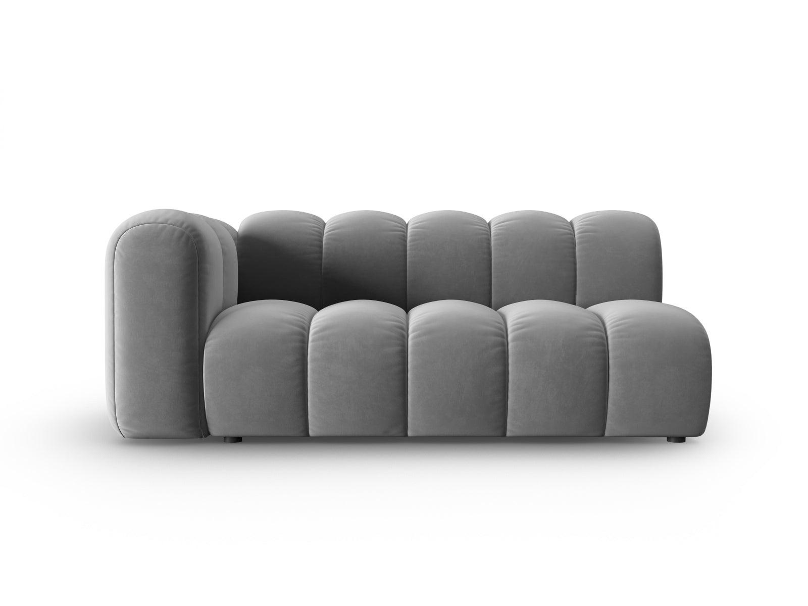 Lupine Velour links Modular Sofa 3 Sitzer in Grey-Salvador präsentiert im Onlineshop von KAQTU Design AG. Modulares Sofa ist von Micadoni