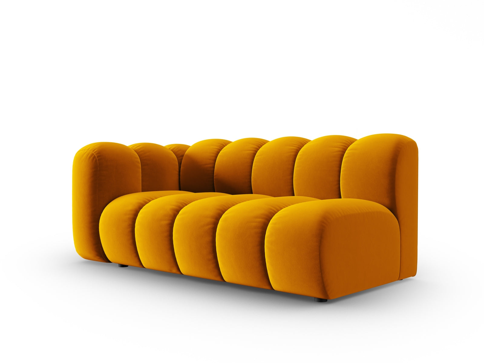 Lupine Velour links Modular Sofa 3 Sitzer in Yellow präsentiert im Onlineshop von KAQTU Design AG. Modulares Sofa ist von Micadoni