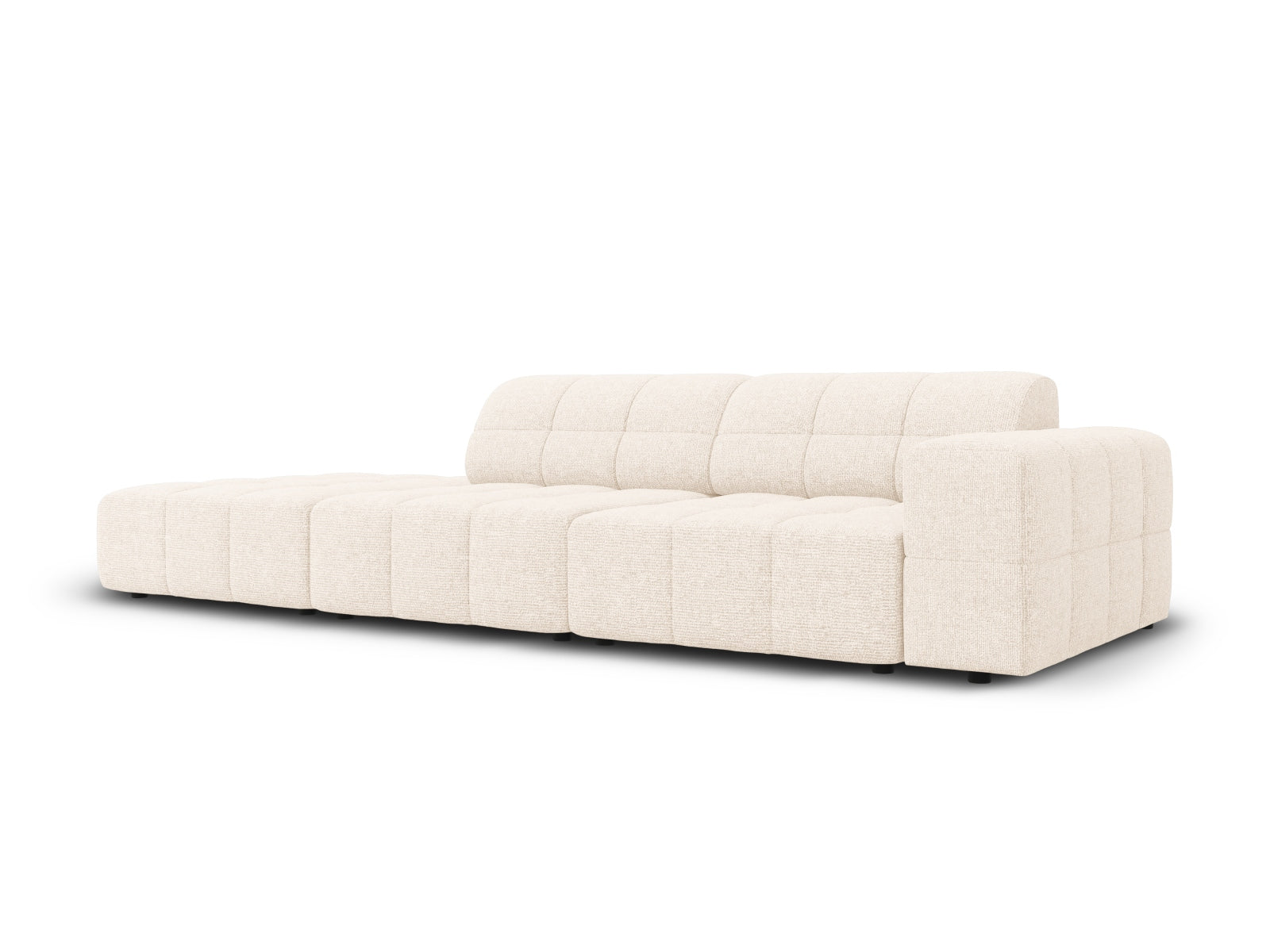 Jennifer Sofa links 3 Sitzer in Light Beige präsentiert im Onlineshop von KAQTU Design AG. 3er Sofa ist von Micadoni