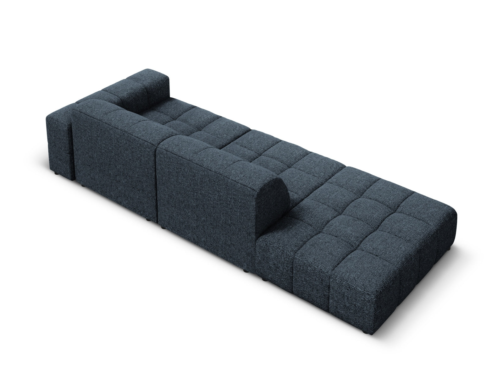 Jennifer Sofa links 3 Sitzer in Royal Blue präsentiert im Onlineshop von KAQTU Design AG. 3er Sofa ist von Micadoni