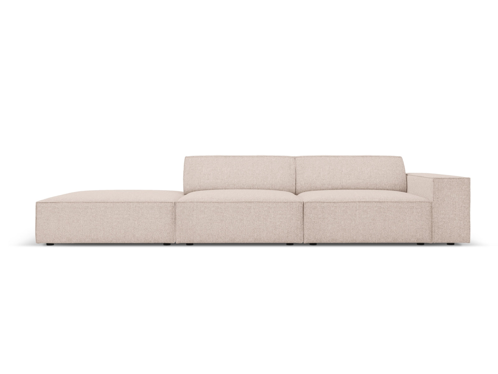 Jodie Modulares Sofa open links 3 Sitzer in Beige präsentiert im Onlineshop von KAQTU Design AG. L-Sofa links ist von Micadoni