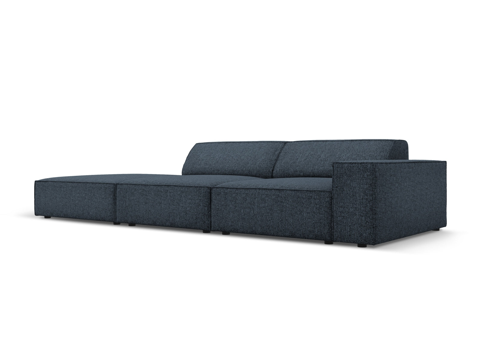 Jodie Modulares Sofa open links 3 Sitzer in Royal Blue präsentiert im Onlineshop von KAQTU Design AG. L-Sofa links ist von Micadoni
