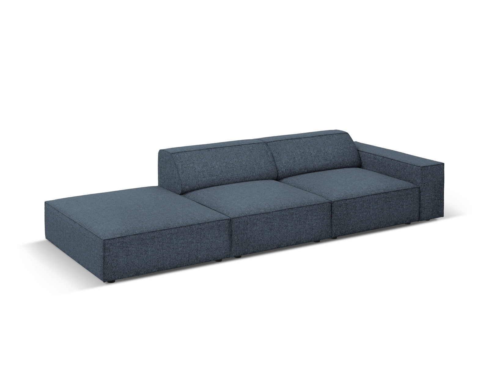 Jodie Modulares Sofa open links 3 Sitzer in Royal Blue präsentiert im Onlineshop von KAQTU Design AG. L-Sofa links ist von Micadoni