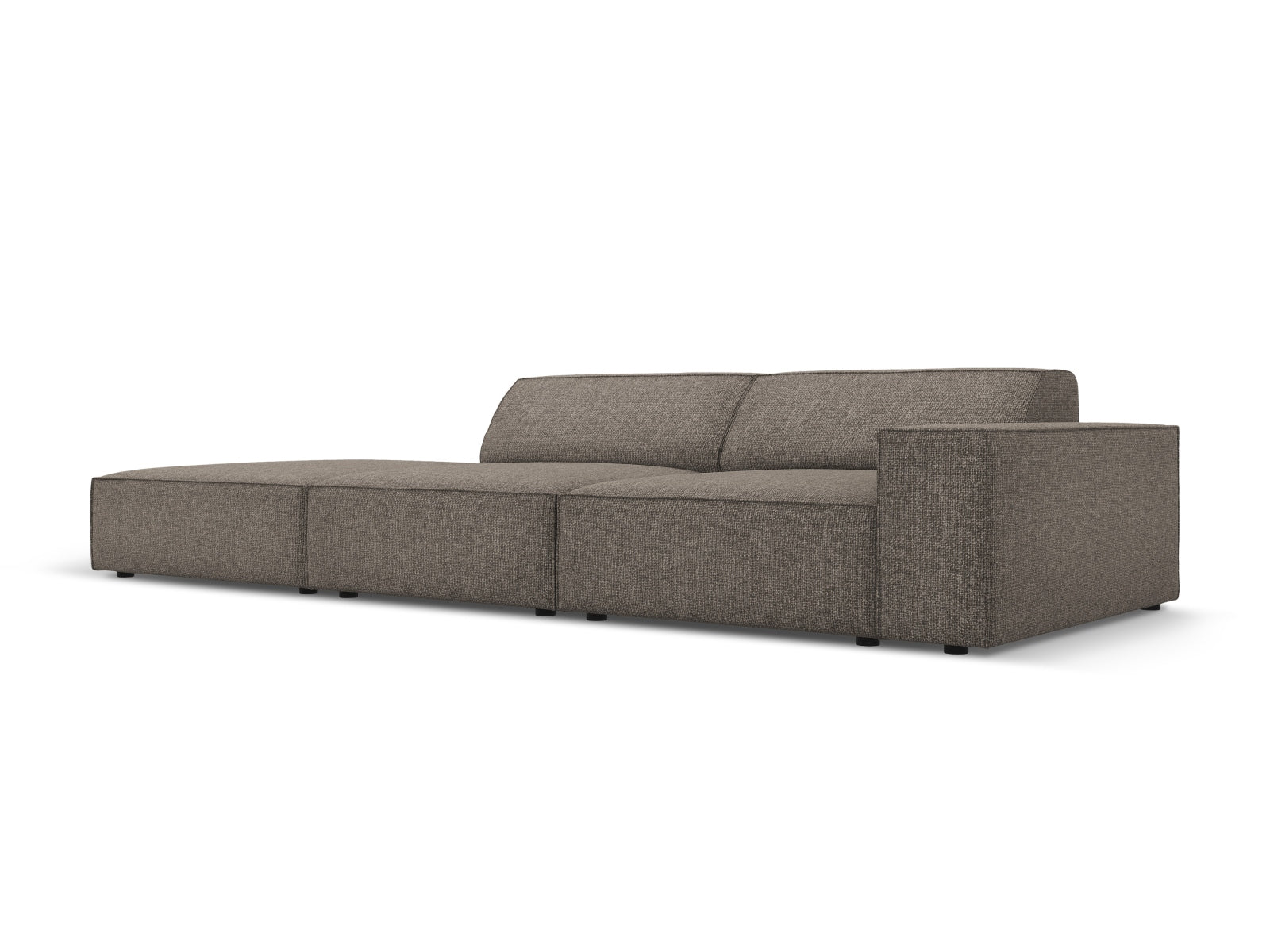 Jodie Modulares Sofa open links 3 Sitzer in Grey präsentiert im Onlineshop von KAQTU Design AG. L-Sofa links ist von Micadoni