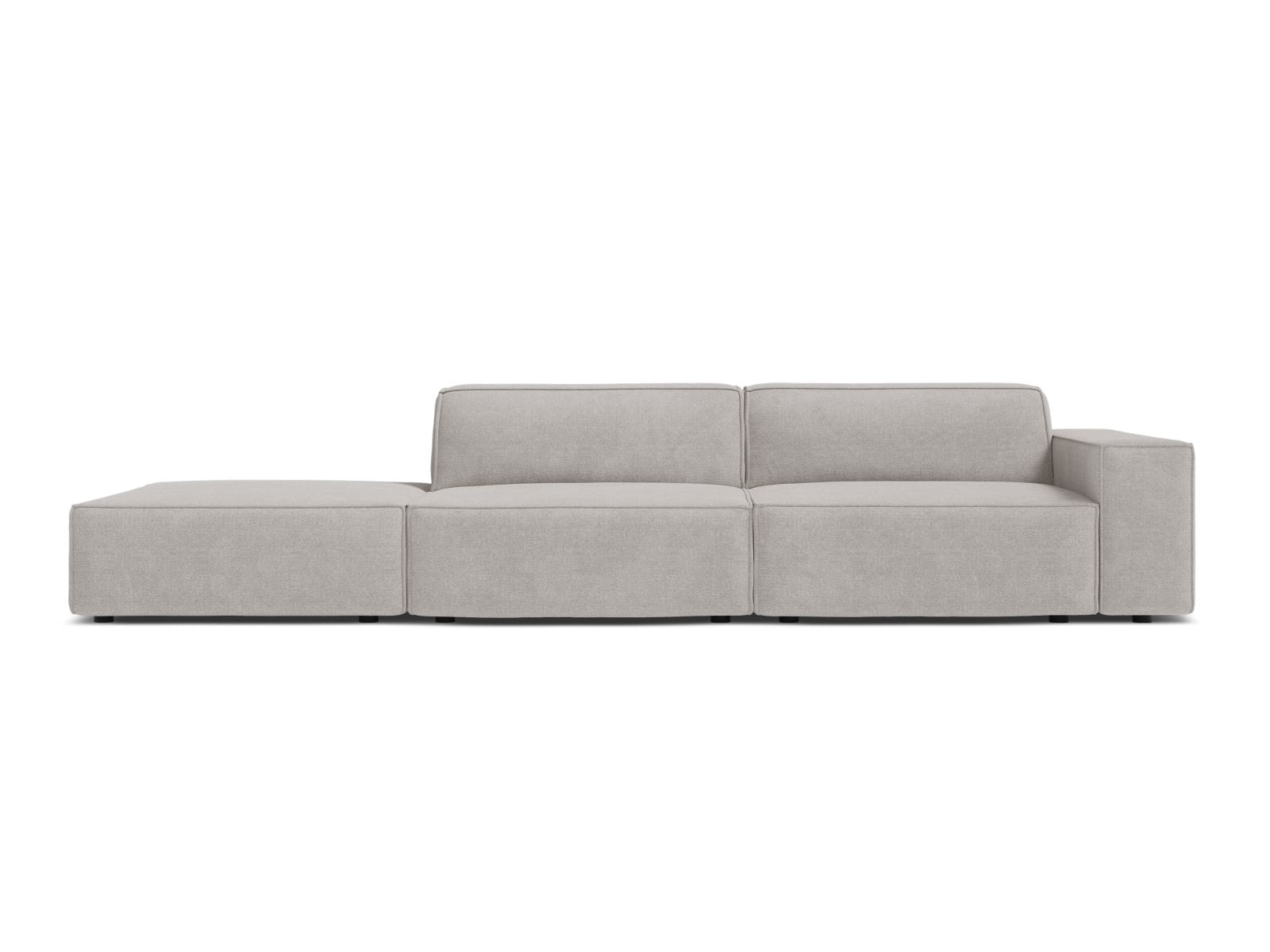 3-Sitzer Modulares Sofa links Jodie in Light Grey-Liberty präsentiert im Onlineshop von KAQTU Design AG. 3er Sofa ist von Micadoni