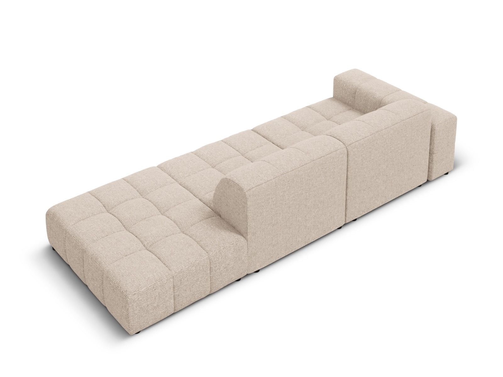 Jennifer Sofa rechts 3 Sitzer in Beige präsentiert im Onlineshop von KAQTU Design AG. 3er Sofa ist von Micadoni
