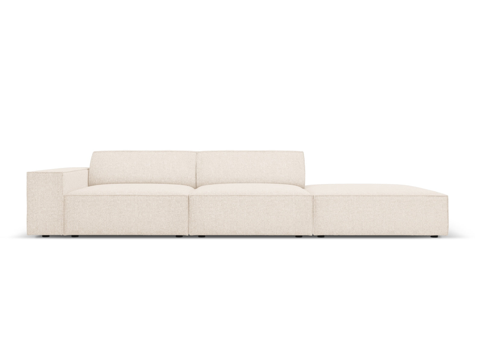 Jodie Modulares Sofa open rechts 3 Sitzer in Light Beige präsentiert im Onlineshop von KAQTU Design AG. L-Sofa rechts ist von Micadoni