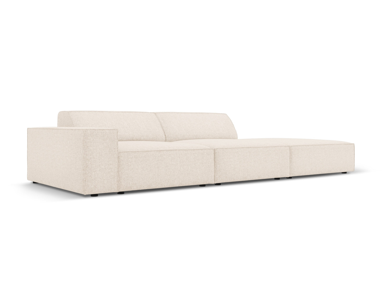Jodie Modulares Sofa open rechts 3 Sitzer in Light Beige präsentiert im Onlineshop von KAQTU Design AG. L-Sofa rechts ist von Micadoni