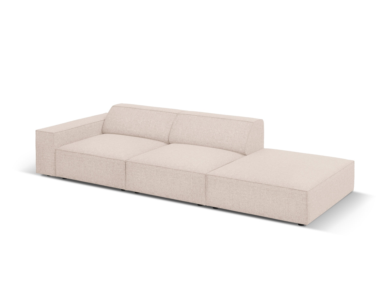 Jodie Modulares Sofa open rechts 3 Sitzer in Beige präsentiert im Onlineshop von KAQTU Design AG. L-Sofa rechts ist von Micadoni