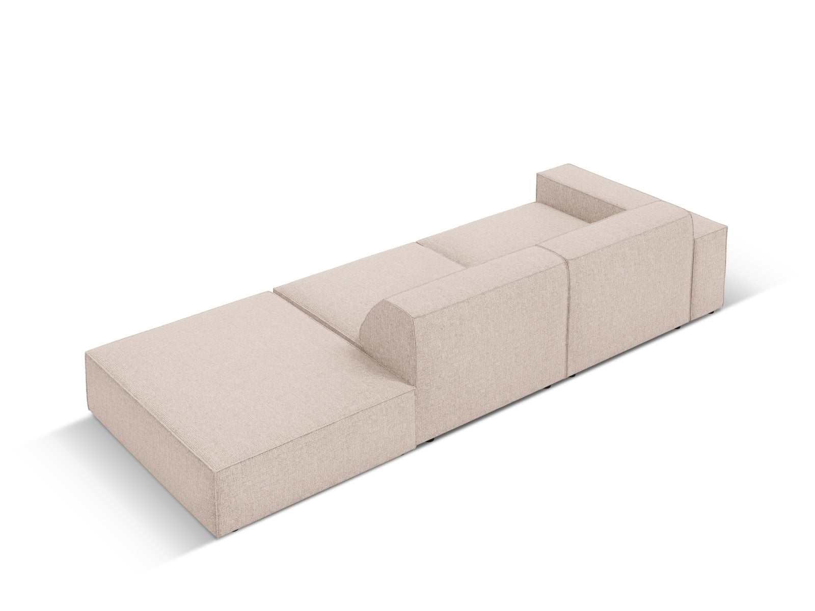 Jodie Modulares Sofa open rechts 3 Sitzer in Beige präsentiert im Onlineshop von KAQTU Design AG. L-Sofa rechts ist von Micadoni