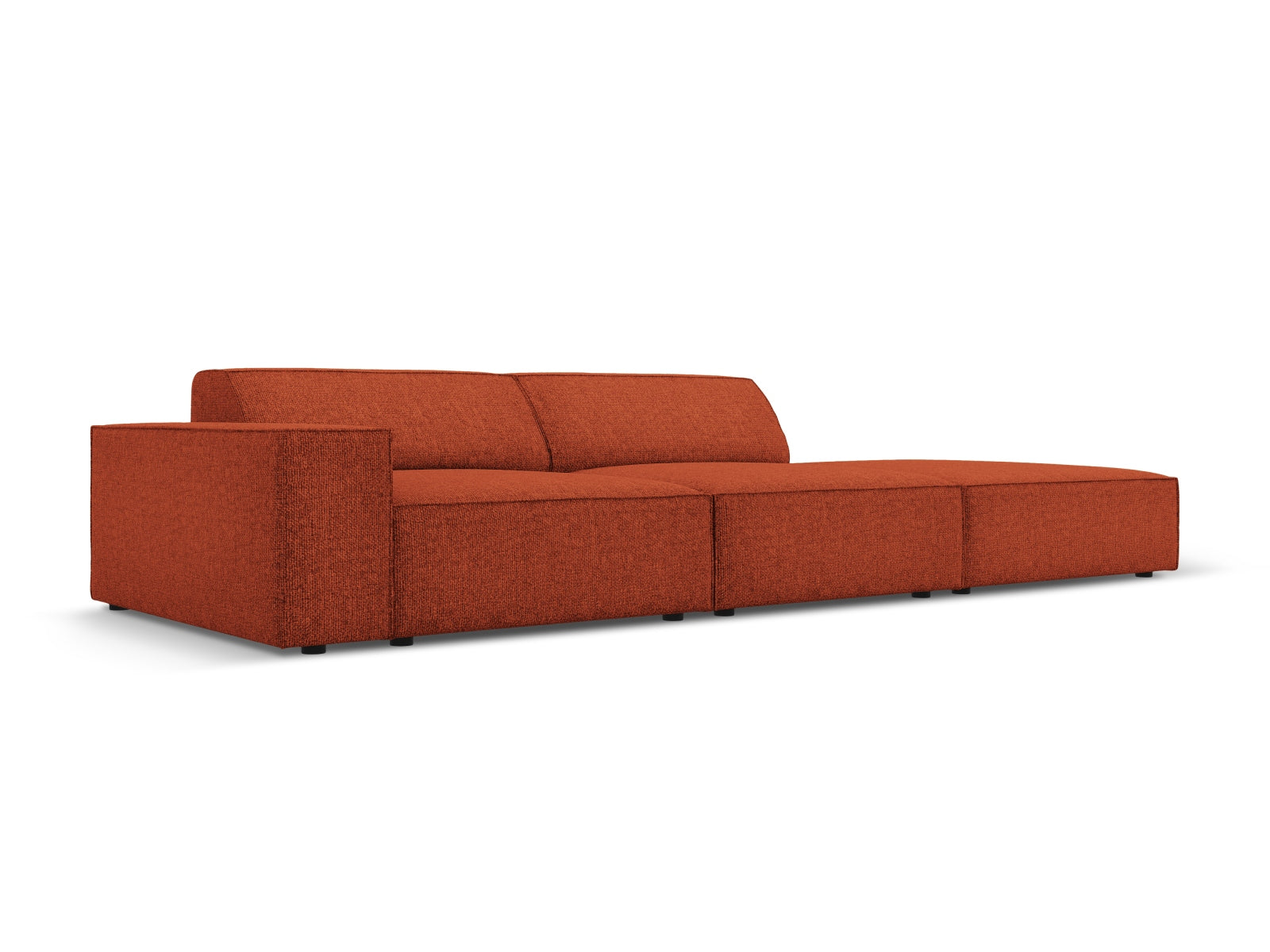 Jodie Modulares Sofa open rechts 3 Sitzer in Terracotta präsentiert im Onlineshop von KAQTU Design AG. L-Sofa rechts ist von Micadoni
