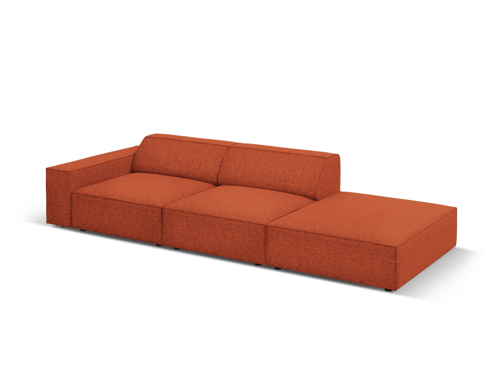 Jodie Modulares Sofa open rechts 3 Sitzer in Terracotta präsentiert im Onlineshop von KAQTU Design AG. L-Sofa rechts ist von Micadoni