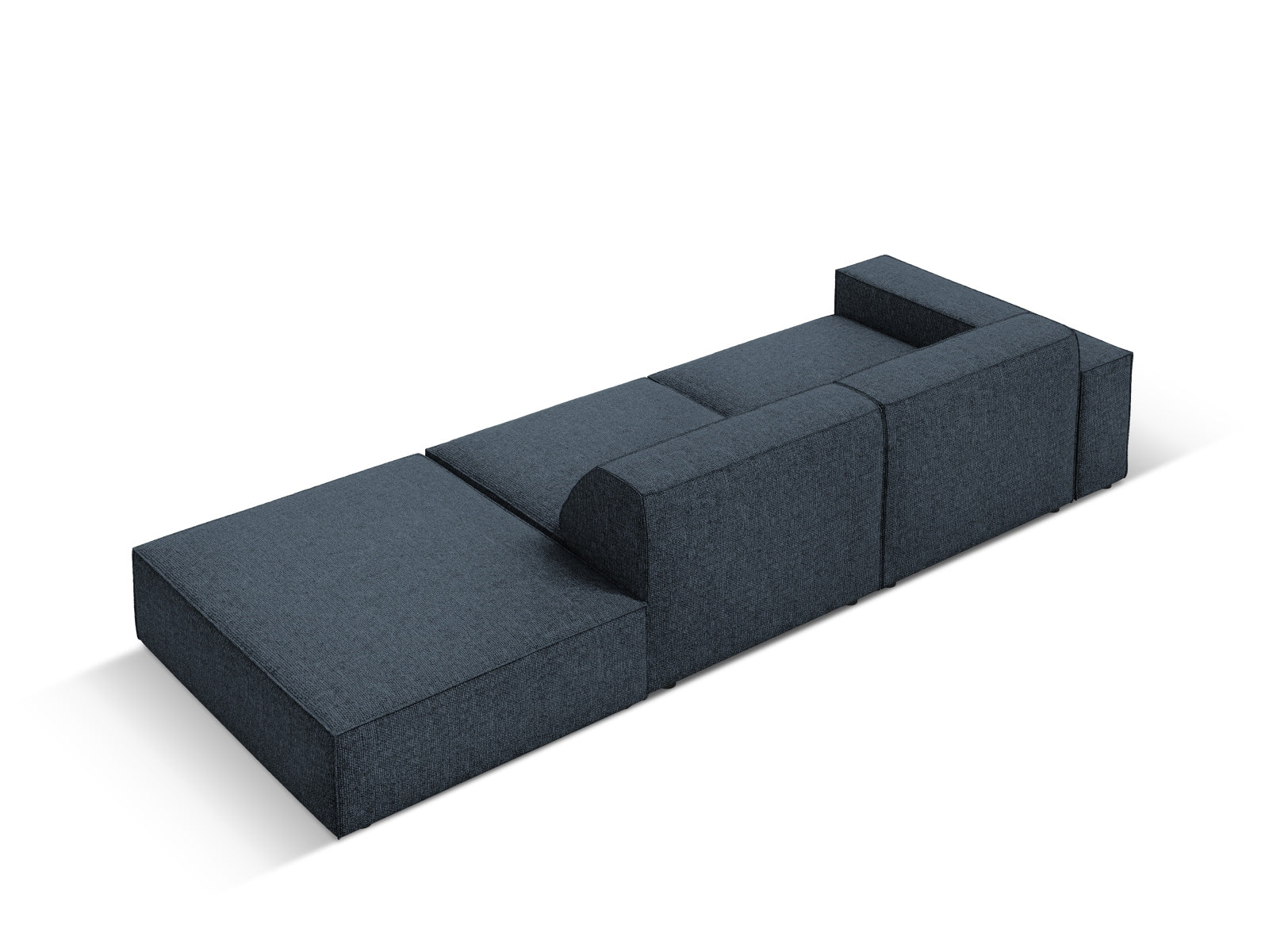 Jodie Modulares Sofa open rechts 3 Sitzer in Royal Blue präsentiert im Onlineshop von KAQTU Design AG. L-Sofa rechts ist von Micadoni
